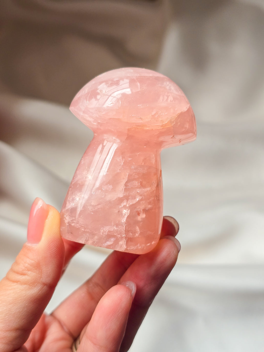 Juicy Rose Quartz Mushies Lot B