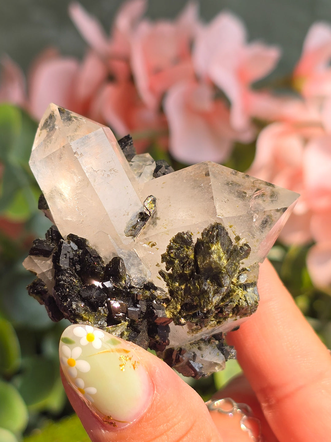 Fairy Forest Epidote with Quartz