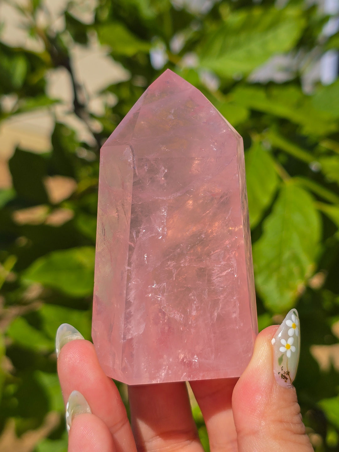 HQ Brazillian Rose Quartz Tower T12
