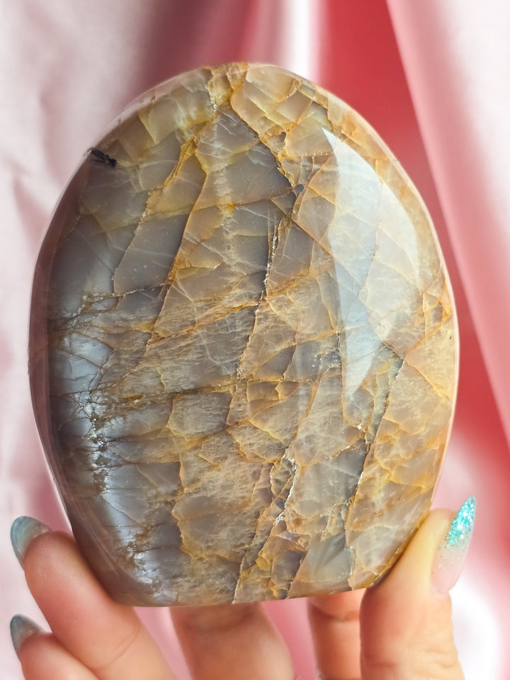 HQ Peach Moonstone Freeform B