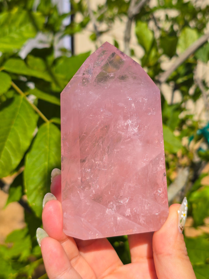 HQ Brazillian Rose Quartz Tower T3