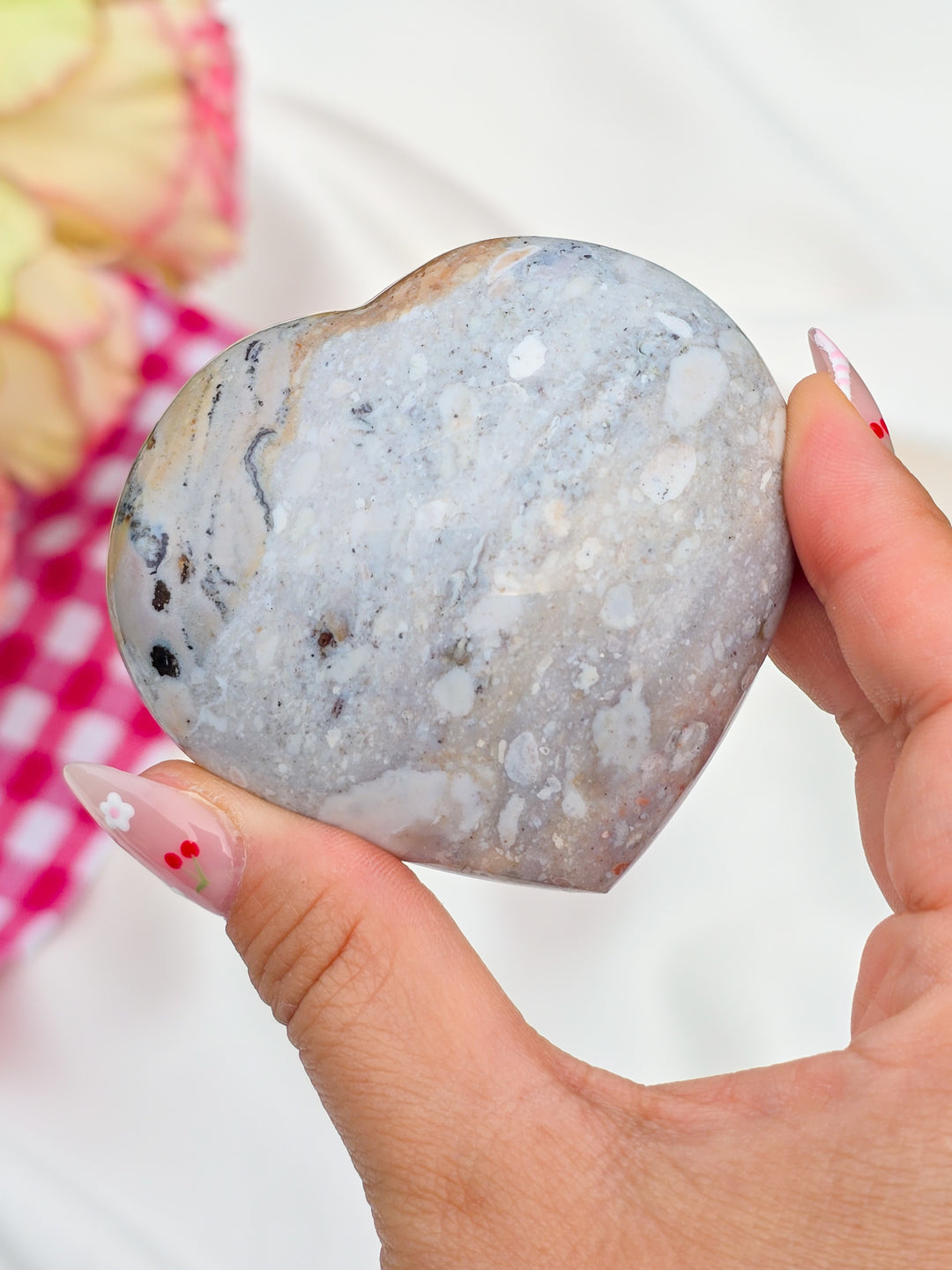 Sea Jasper Puffy Heart N
