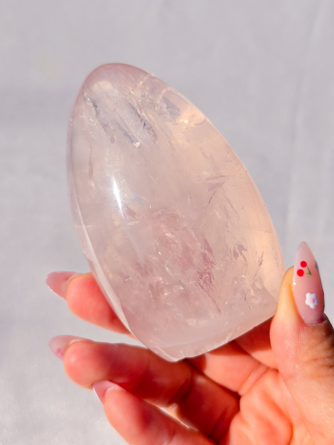 Girasol Rose Quartz Freeform E