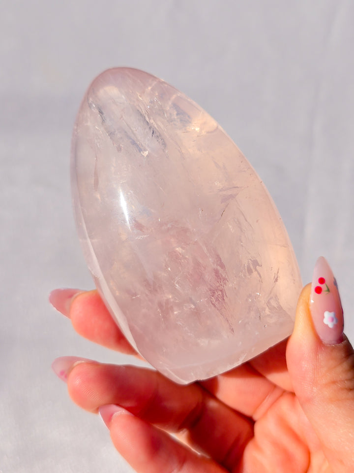 Girasol Rose Quartz Freeform E