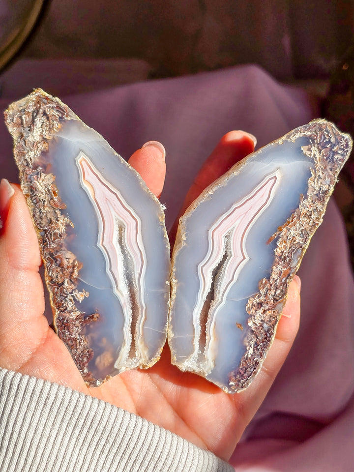 Green Lee Agate 🧚‍♀️ Pair "Arwen" a