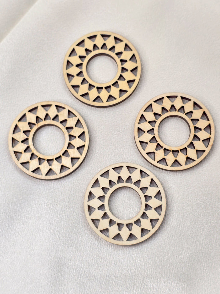 Star Design  Wooden Sphere Stands