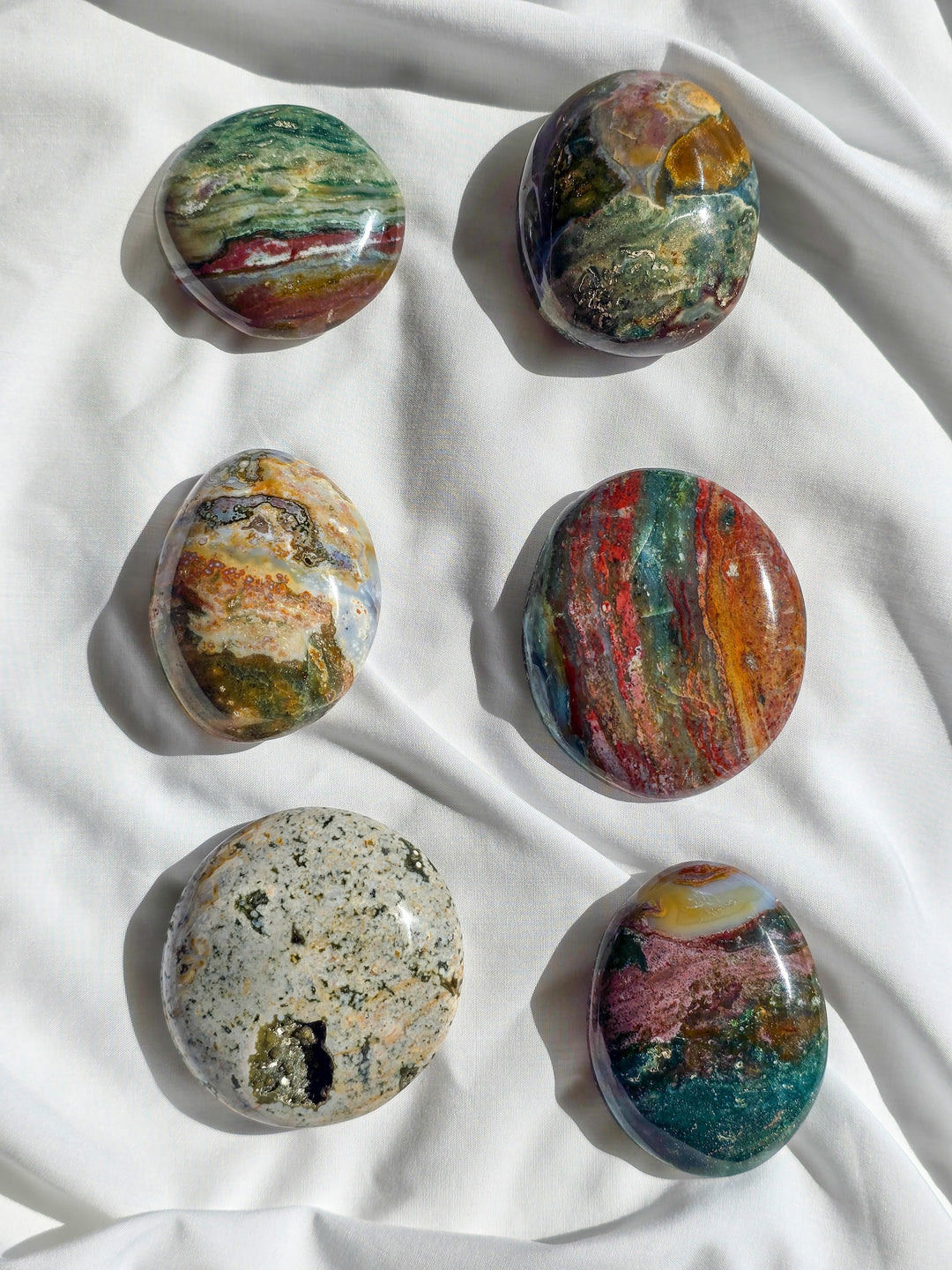 Sea Jasper Palm Stone " Hidden Forest"