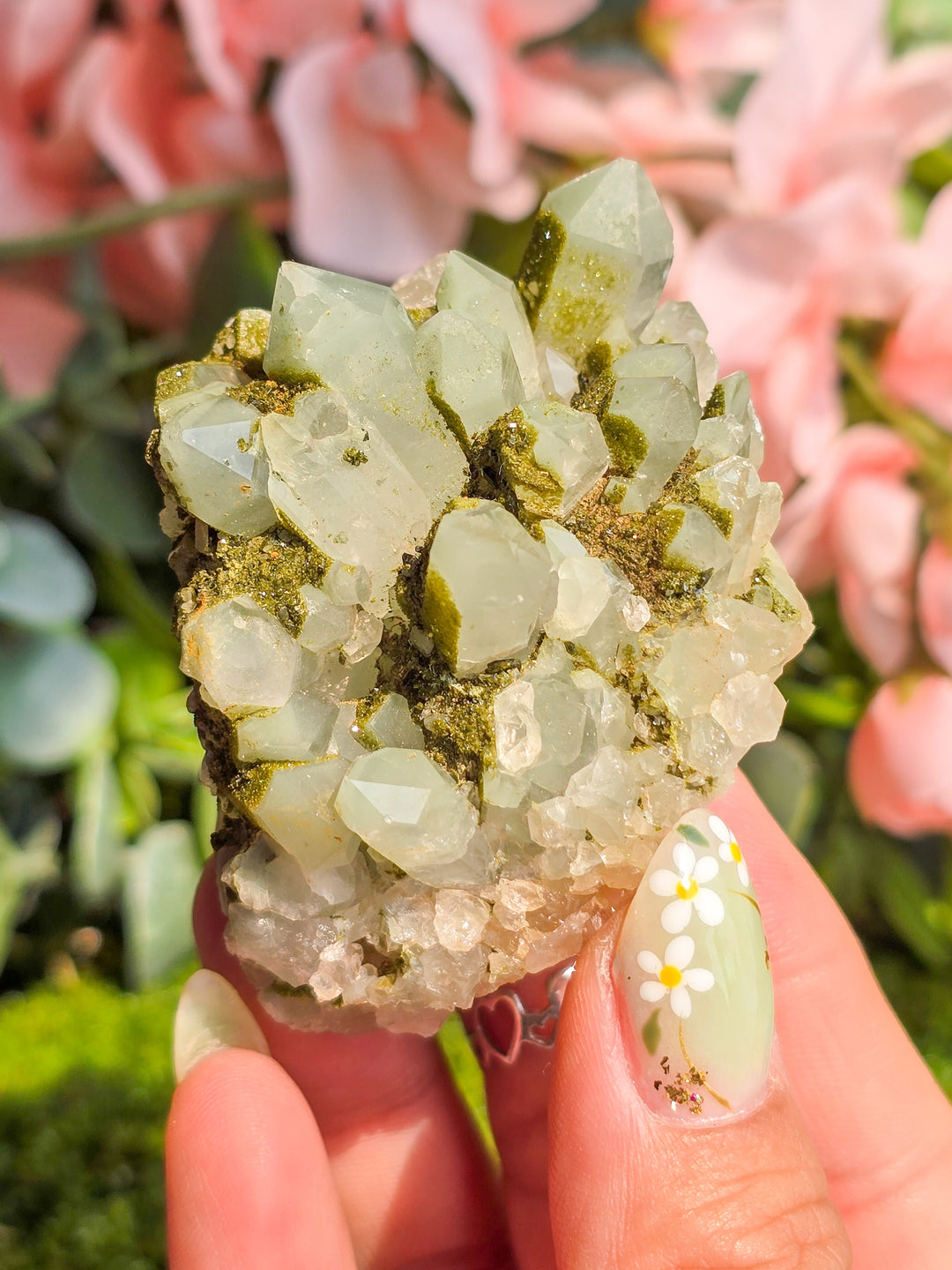 Fairy Forest Epidote with Quartz