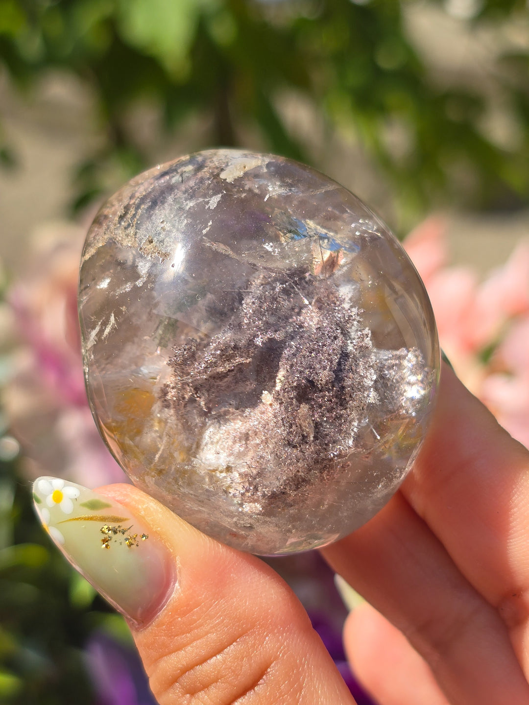 Garden Quartz Lens With Rutile A