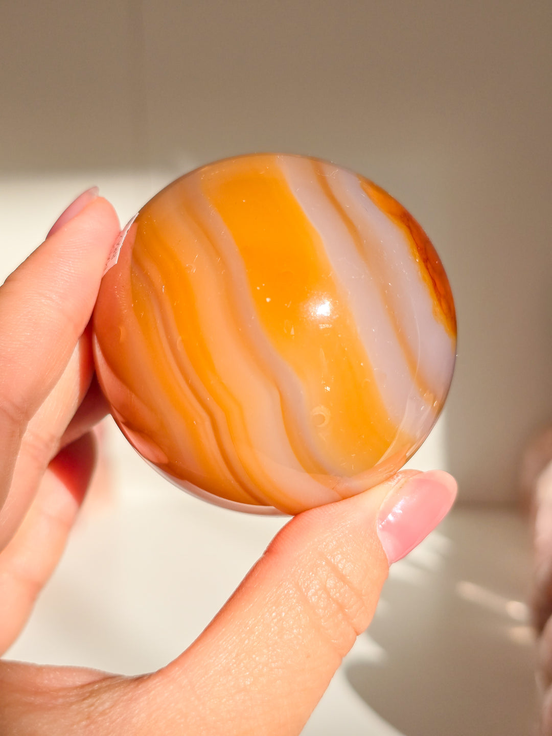 Creamy Carnelian Sphere C