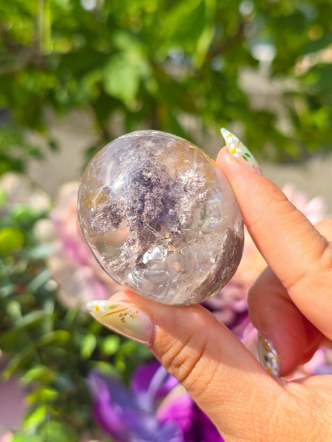 Garden Quartz Lens With Rutile A