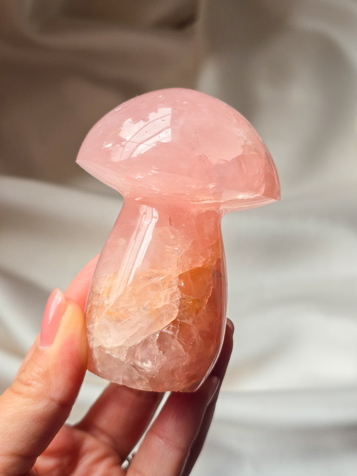Juicy Rose Quartz Mushies Lot B