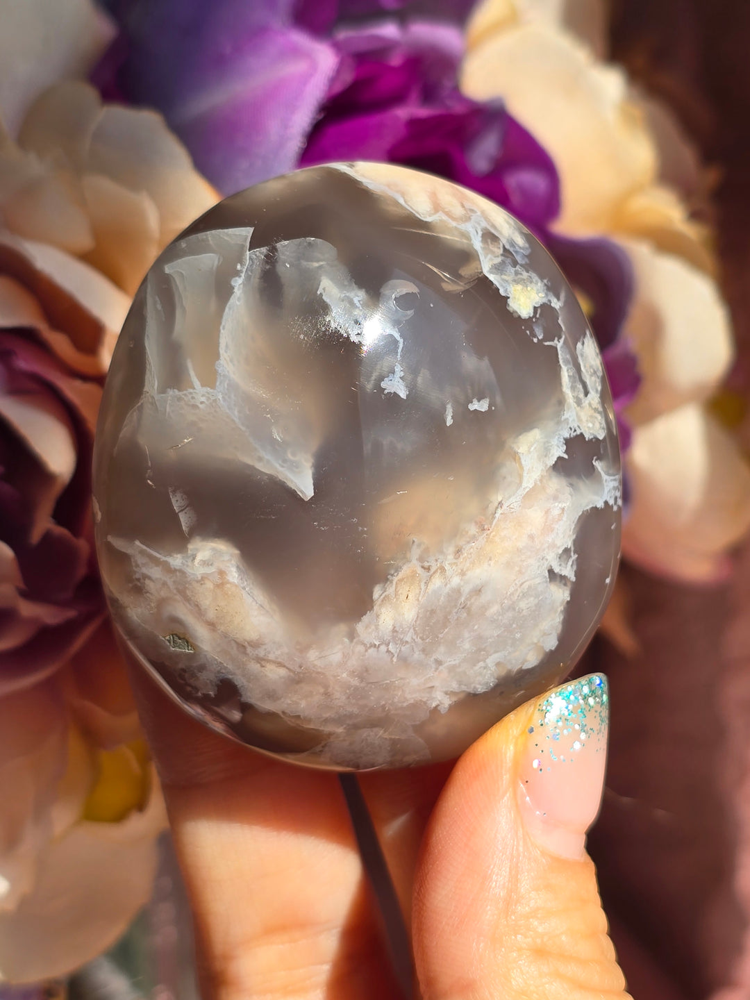 You Pick, Flower Agate Palmstones