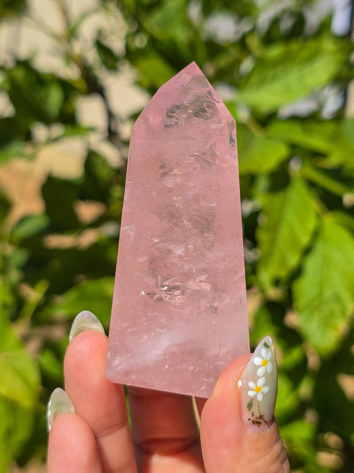 HQ Brazillian Rose Quartz Tower T19