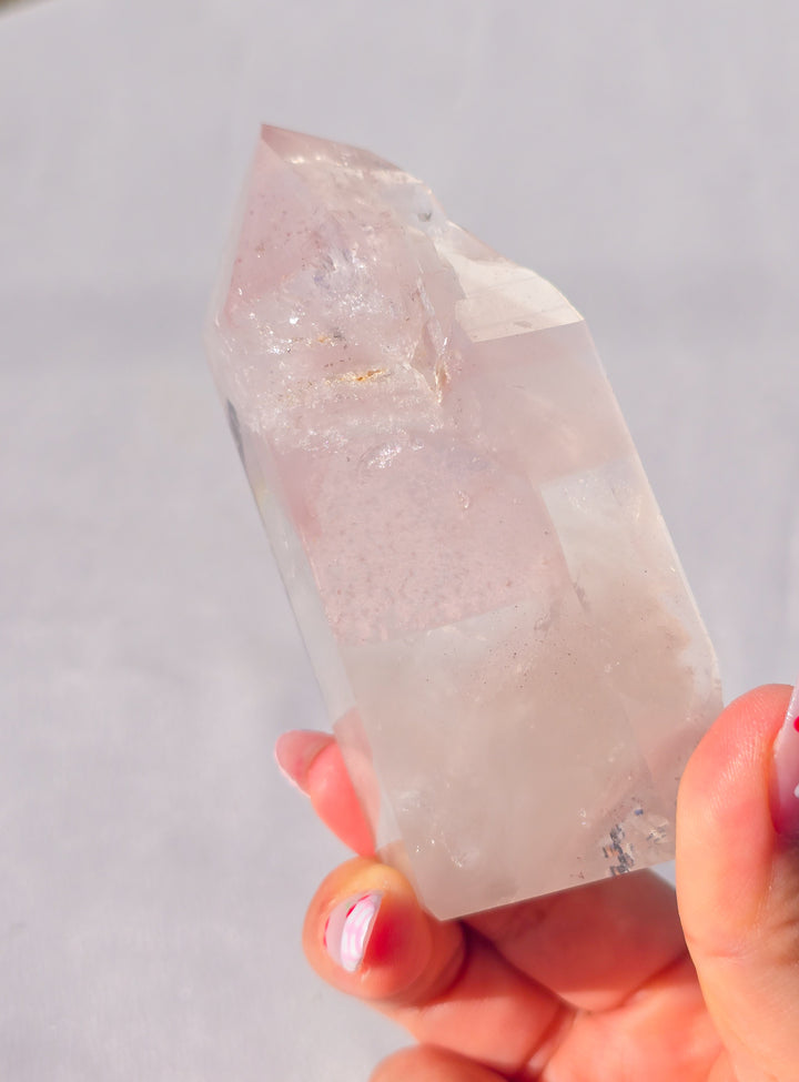 Pink Lithium Quartz Tower A