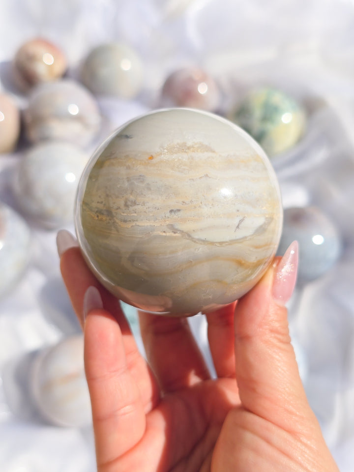 Sea Jasper Sphere L