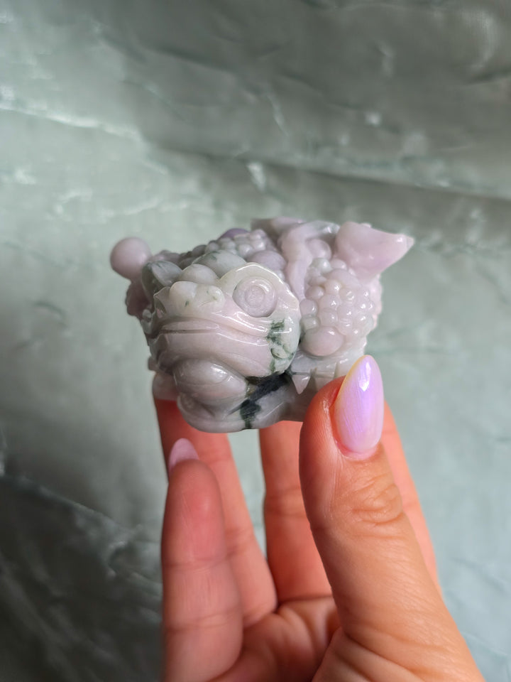 Lavender Jade Lucky Toad B