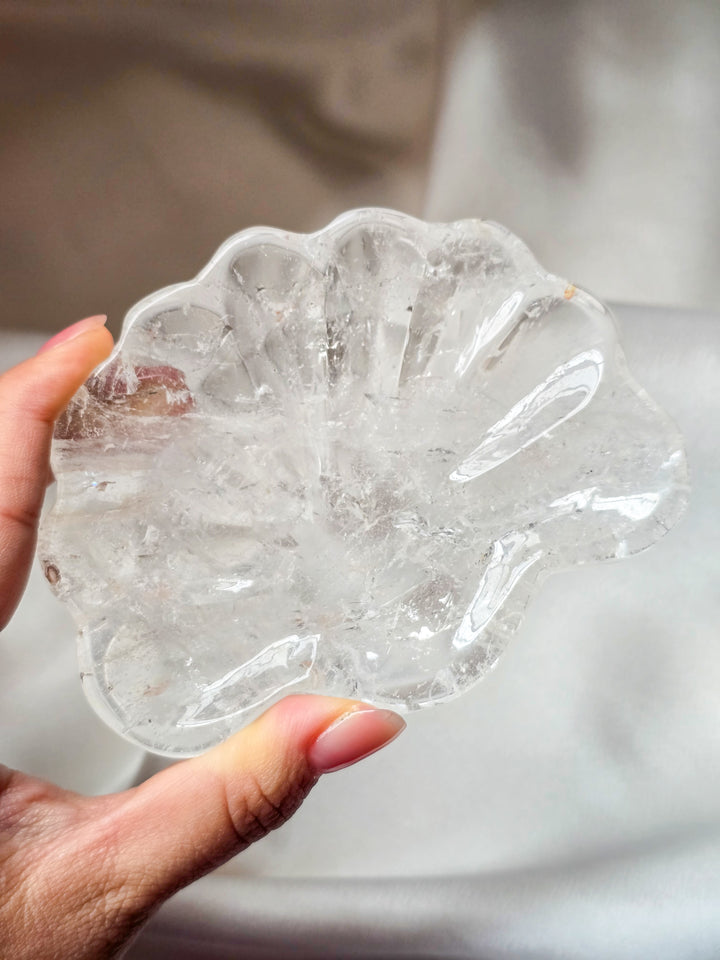 Clear Quartz Shell Plate