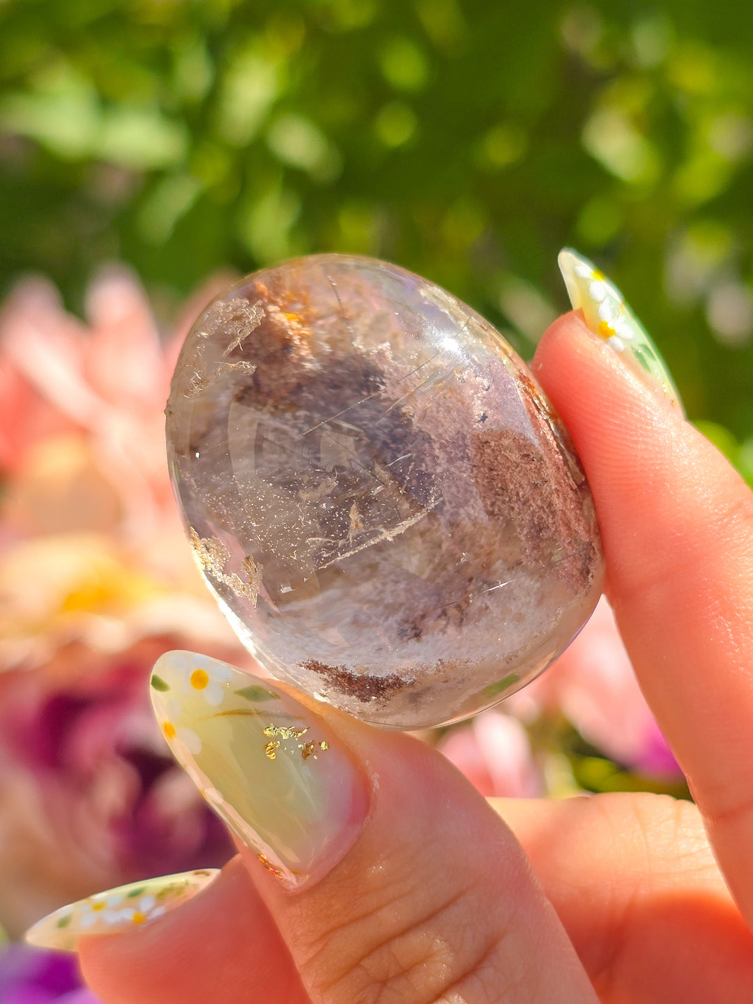 Garden Quartz Lens With Rutile H