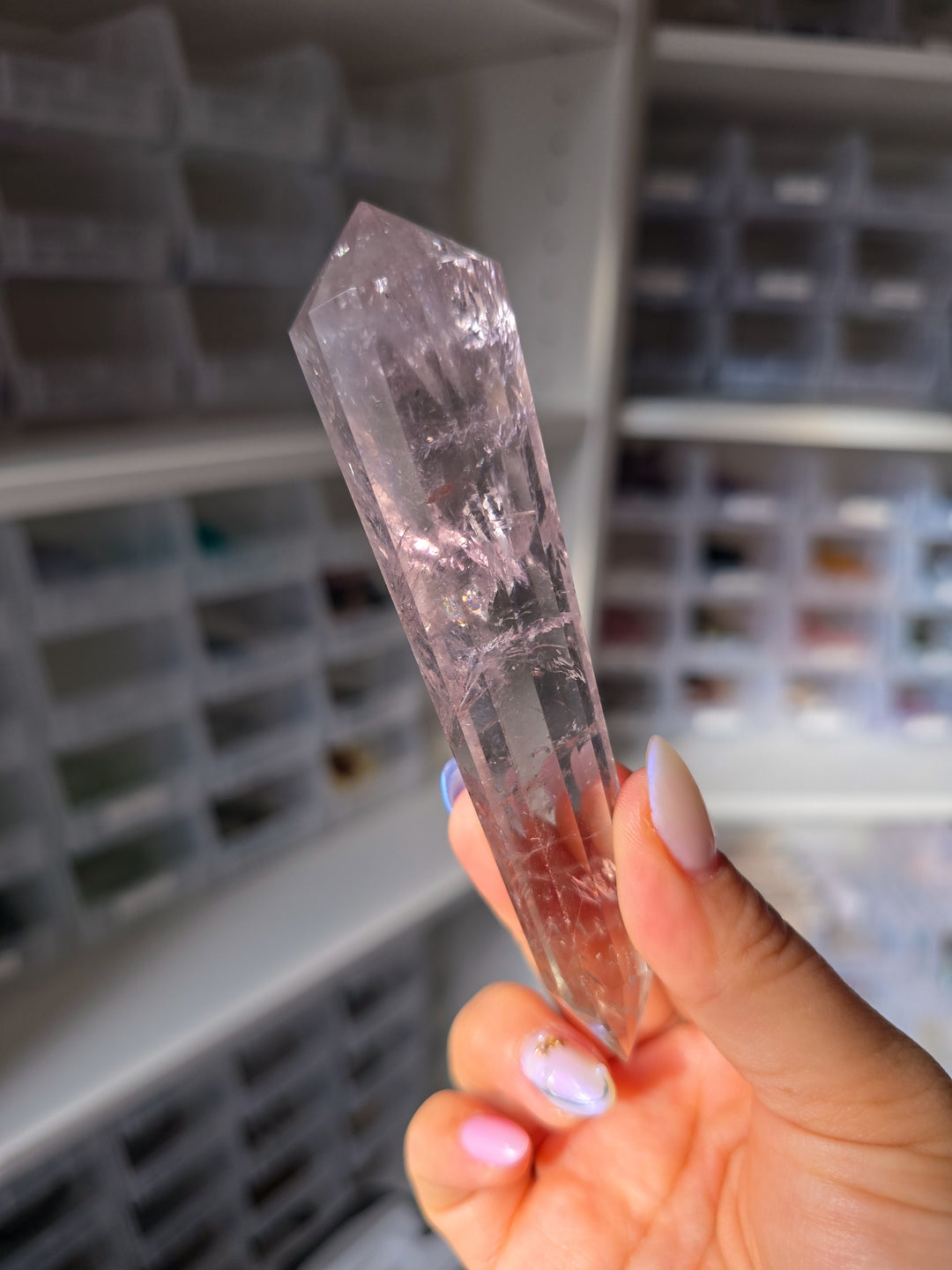 Bi-Colored Prasiolite DT from Brazil