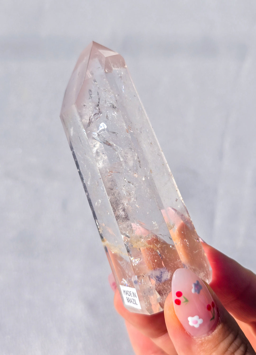 Pink Lithium Quartz Tower C