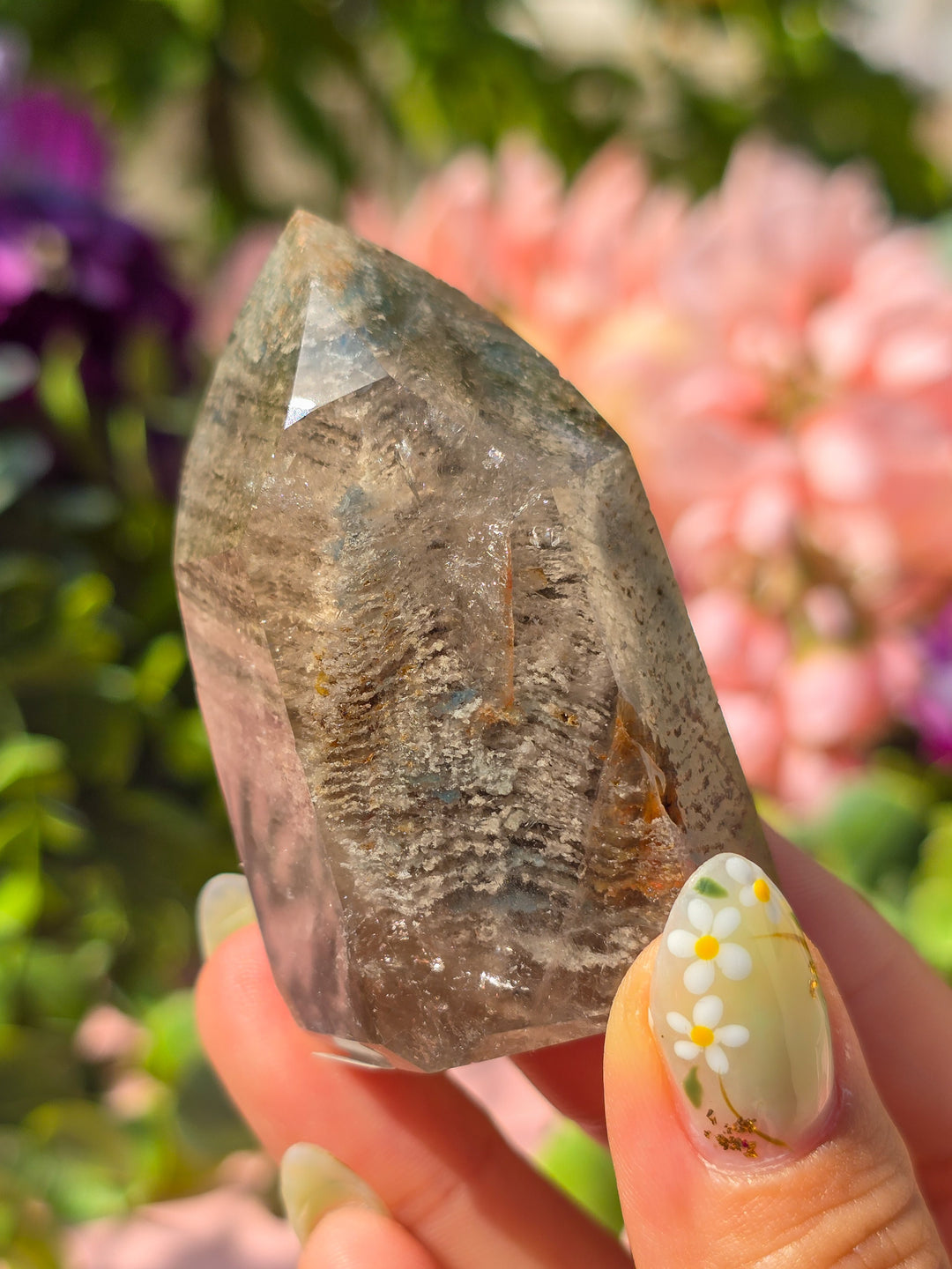Smokey Blue Tera &amp; Thousand Layer Quartz D
