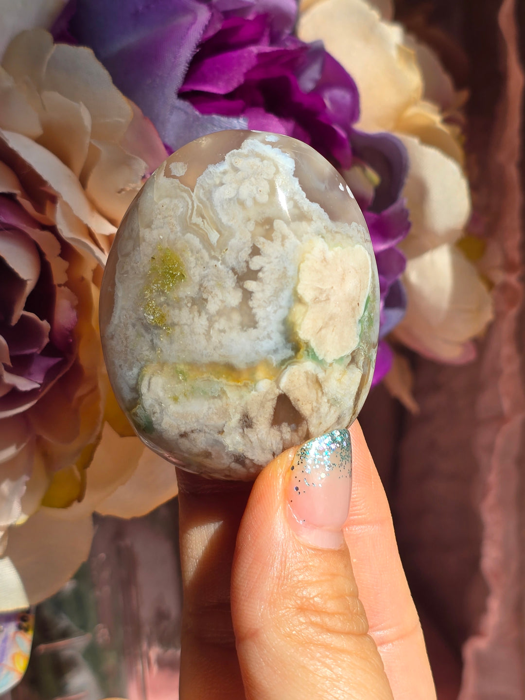 You Pick, Flower Agate Palmstones