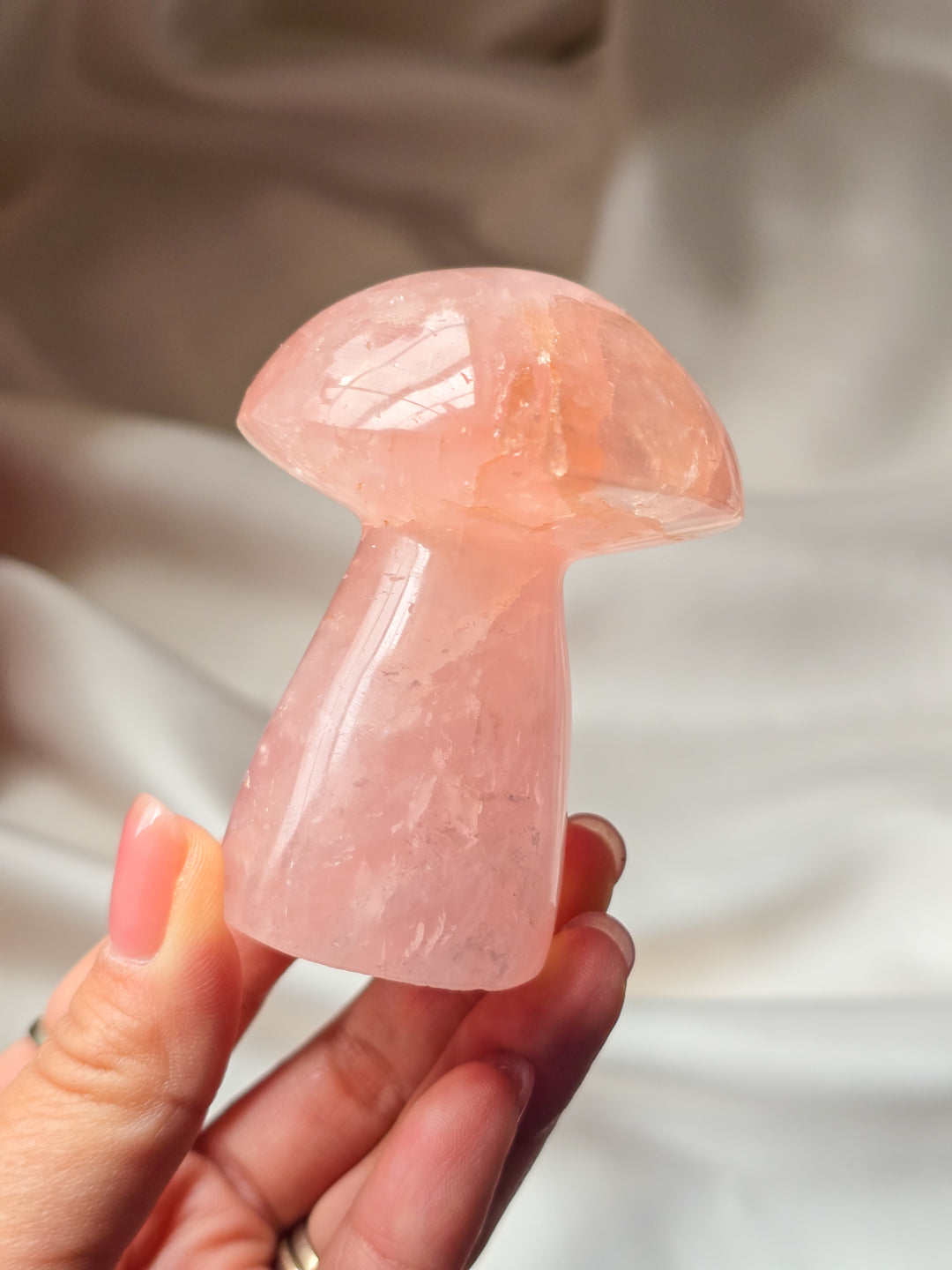 Juicy Rose Quartz Mushies Lot B