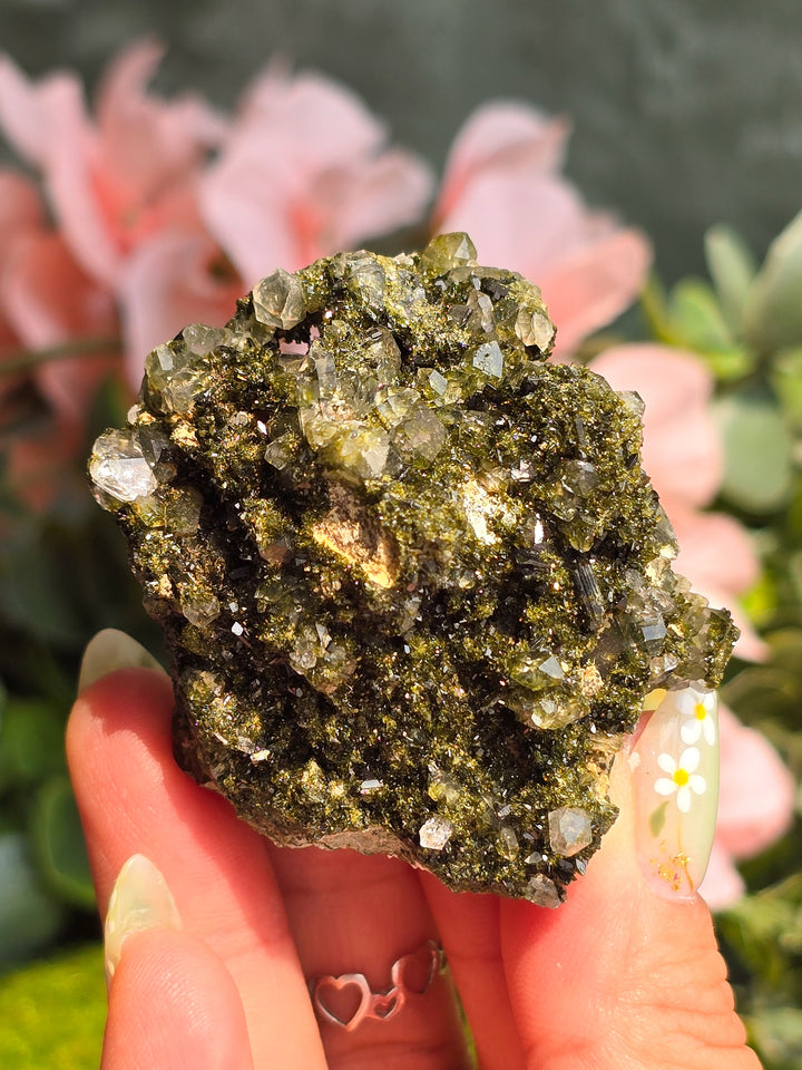 Fairy Forest Epidote with Quartz