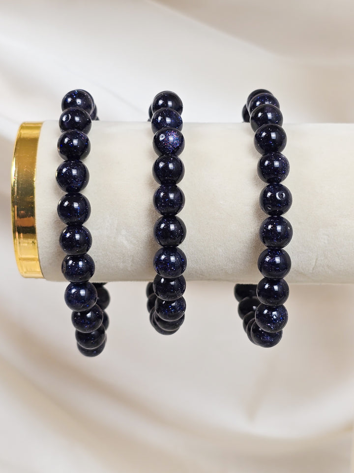 Blue Sandstone 8mm Bracelet