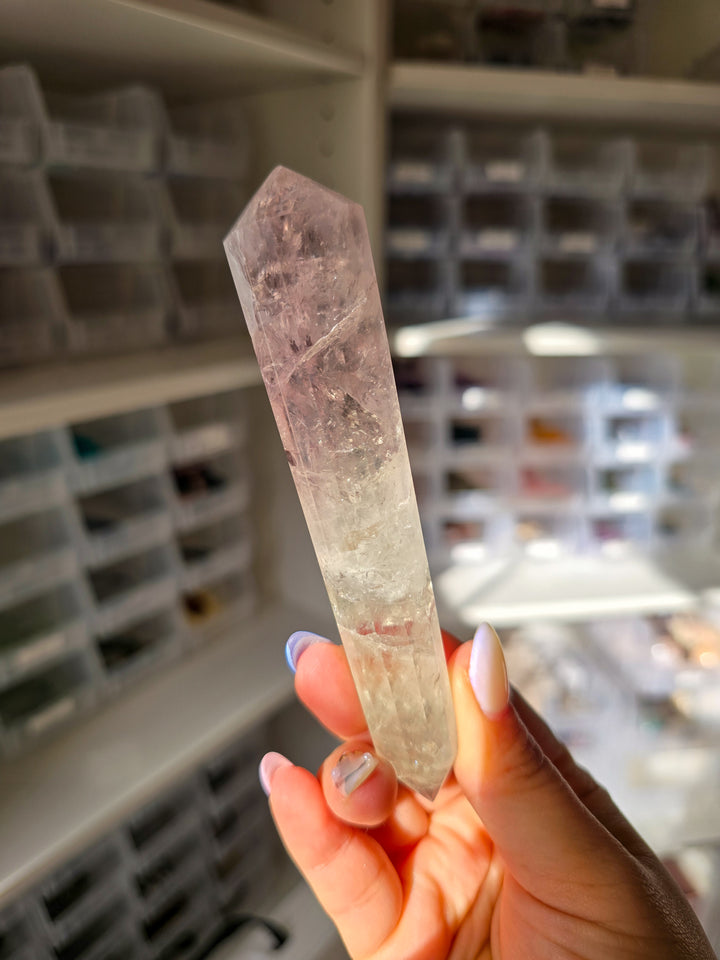 Bi-Colored Prasiolite DT from Brazil